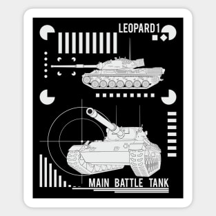 Leopard 1 main battle tank Sticker